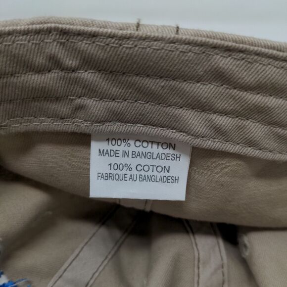 Barking Cow Slideback Hat Beige Tan Adjustable Embroidered Logo - Picture 11 of 12